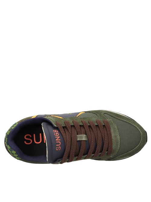 Sneakers model Z44117 SUN68 in suede leather and breathable fabric SUN68 | Z44117MILITARE SCURO